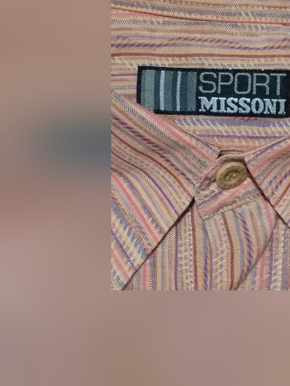 Missoni Men's Striped Long-Sleeve Button-Up Shirt - Picture 4 of 7